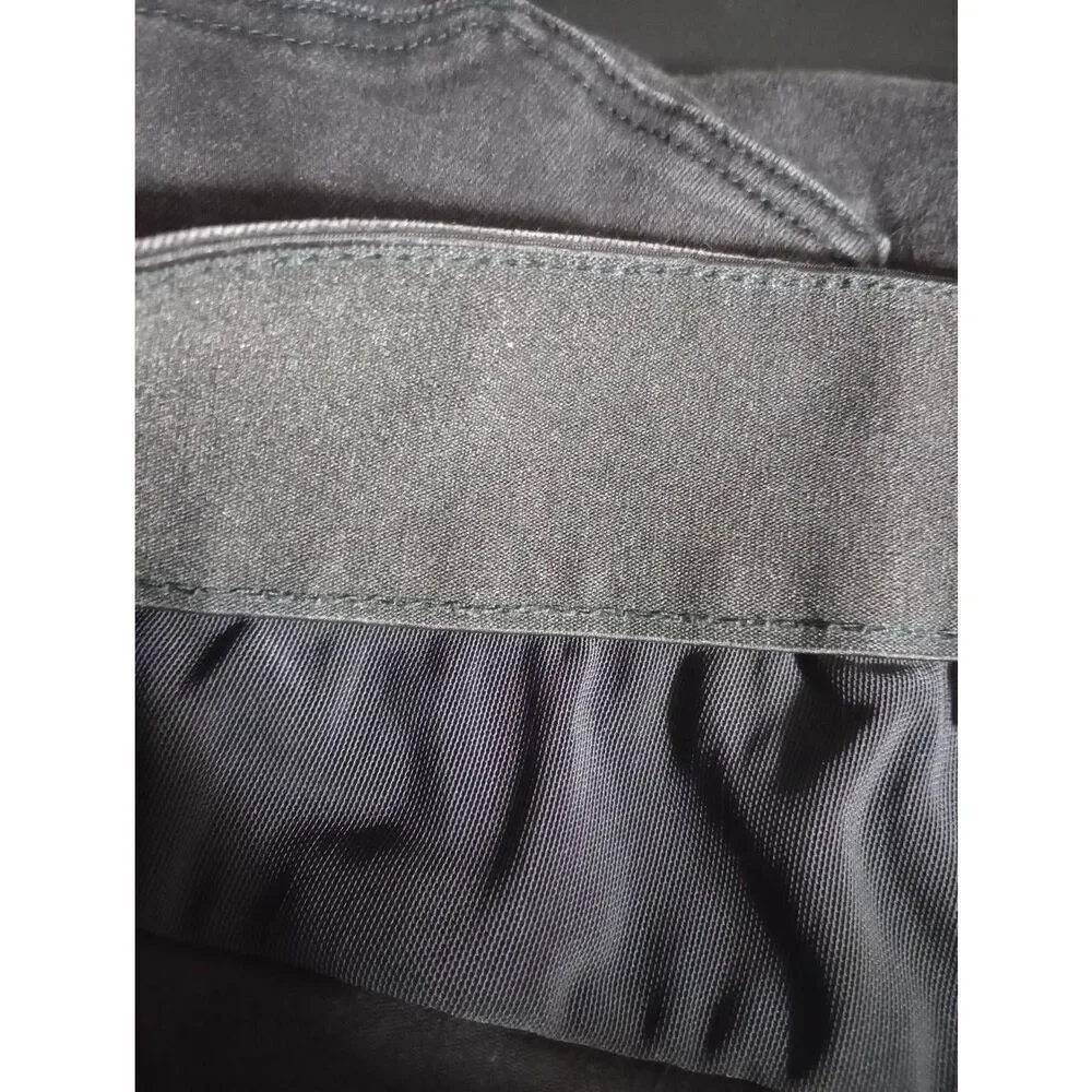 Lane Bryant Black Denim Jeans‎ Womens 20R Straight Leg Stretch Faded Wash